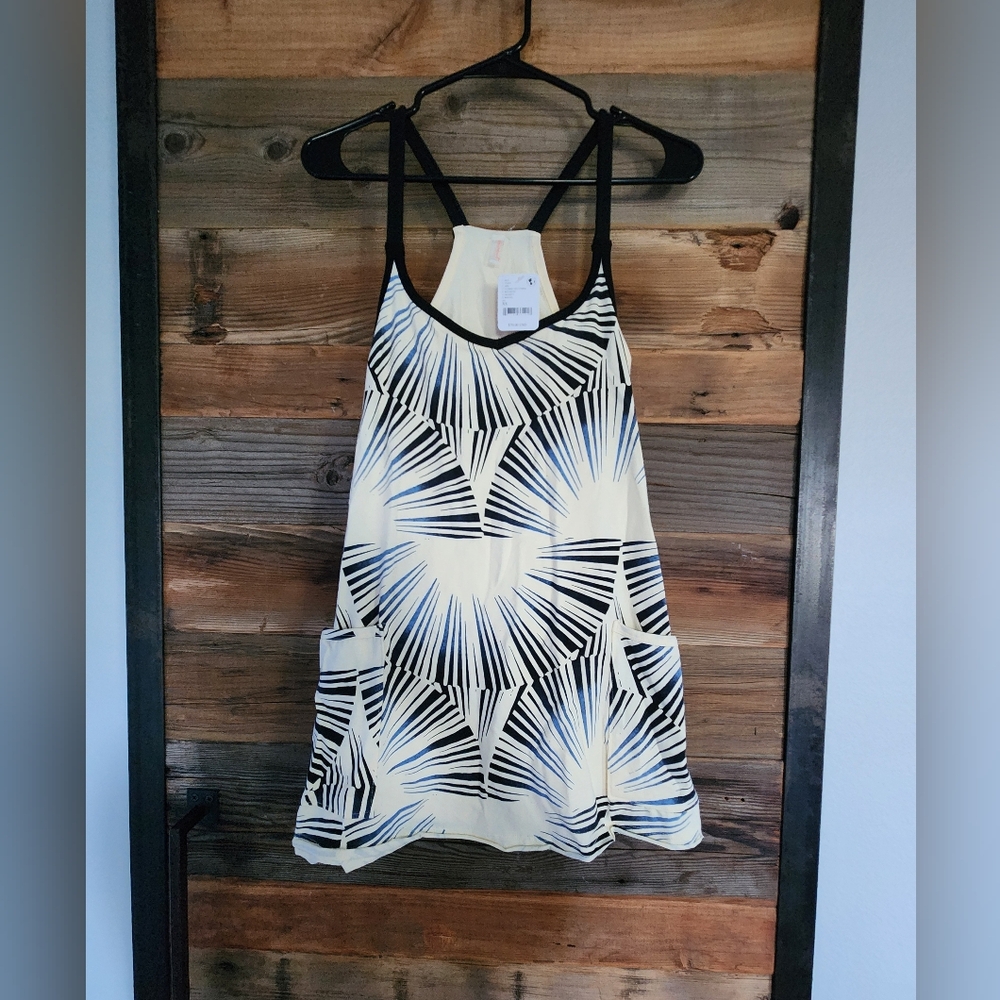 NWT Free People Movement Hot Mini Dress NWT in Sunrise Combo Size XS - Picture 4 of 6